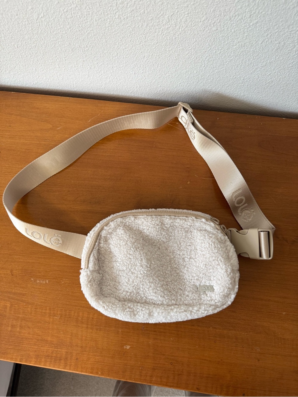 Sherpa Belt Bag in Cream